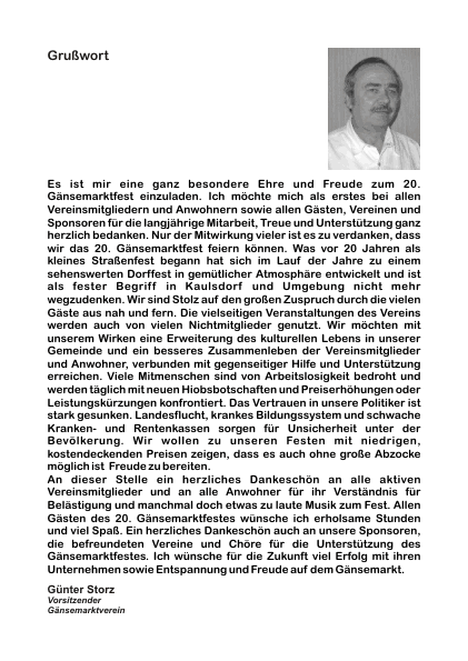 Festschrift zum 20. Gänsemarktfest • Seite 05