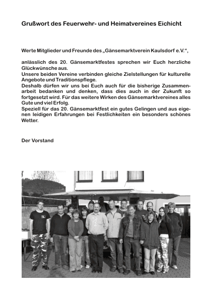 Festschrift zum 20. Gänsemarktfest • Seite 11