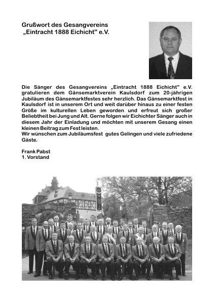 Festschrift zum 20. Gänsemarktfest • Seite 15