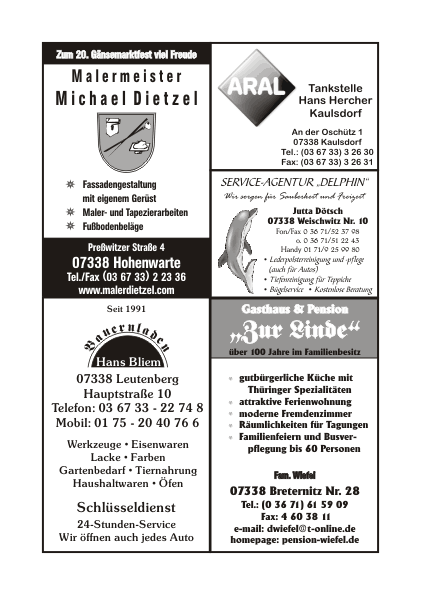 Festschrift zum 20. Gänsemarktfest • Seite 18