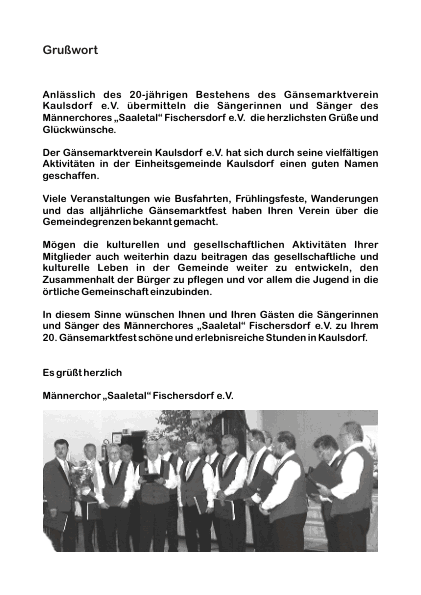 Festschrift zum 20. Gänsemarktfest • Seite 23
