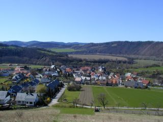 Blick vom Wachhügel auf Kaulsdorf